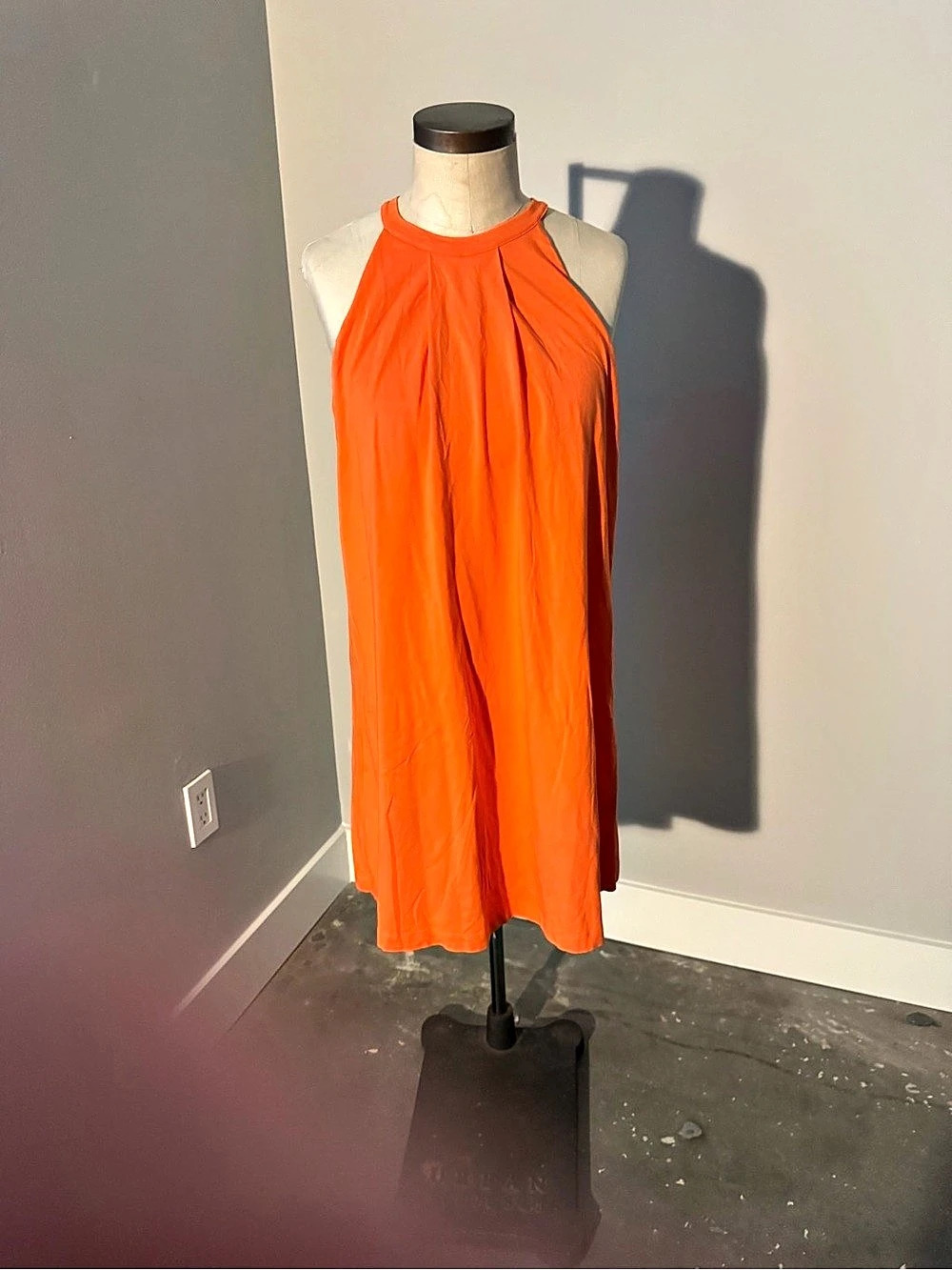Tart Collections Orange Halter Mini Dress Size Small